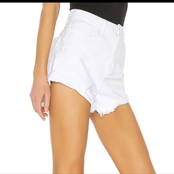One Teaspoon High Rise Bandit Shorts Cut Off Raw Hem Button Up Fly Distressed 27 - Picture 5 of 13